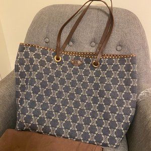 ❌SOLD❌CELINE Macadam Tote Bags Denim leather blue